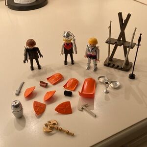 Medieval Playmobil Adventure Set - Orange and Silver